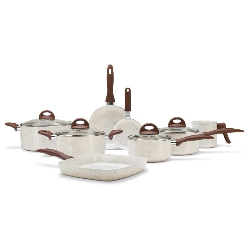 Conjunto Panelas 8Pcs Ceramic Life Smart Plus Vanilla - Brinox