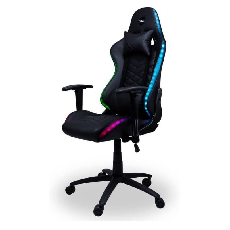 Cadeira Gamer Galaxy RGB Com Apoio de Braço Preto Thunder - Dazz
