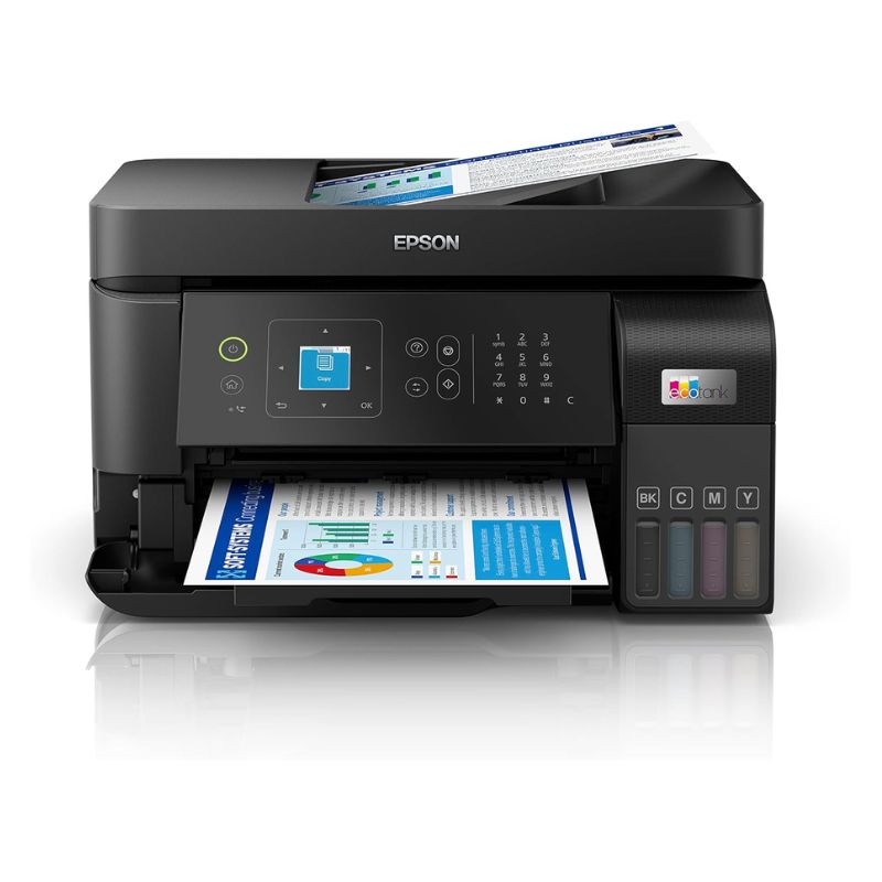 Multifuncional EcoTank L5590 Tanque de Tinta Colorida Wi-Fi Direct Ethernet Fax ADF Bivolt Preta - Epson